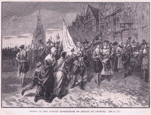 London-lærlingenes opstand på vegne af Karl I AD 1648 af Herbert Railton